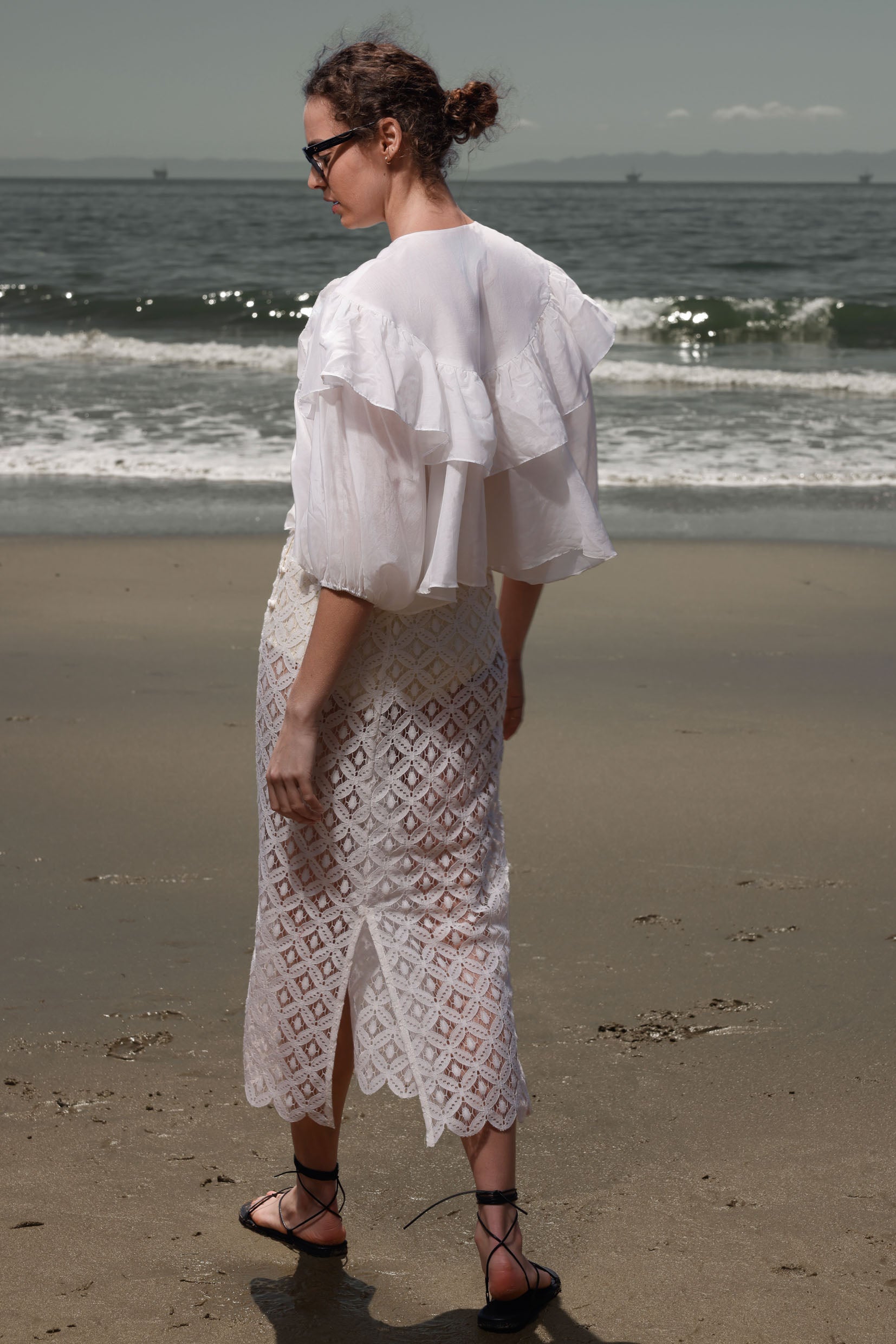 Moon Top - White - Heidi Merrick