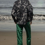 Bruno Pant - Green Moire - Heidi Merrick