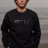 SRF LA Unisex Crewneck - Black on Black - Heidi Merrick