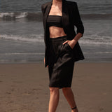 Rodeo Shorts - Black Linen