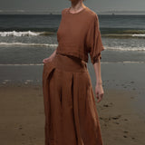 Mojave Top - Sunrise Tissue Linen - Heidi Merrick