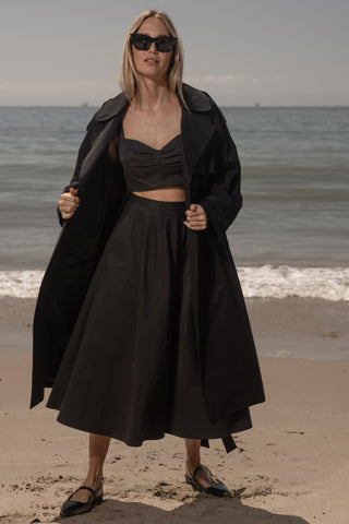 Calvi Top - Black Trench