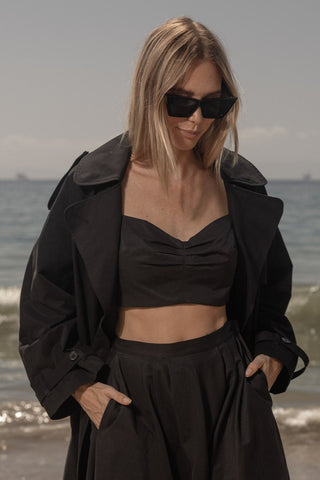 Calvi Top - Black Trench