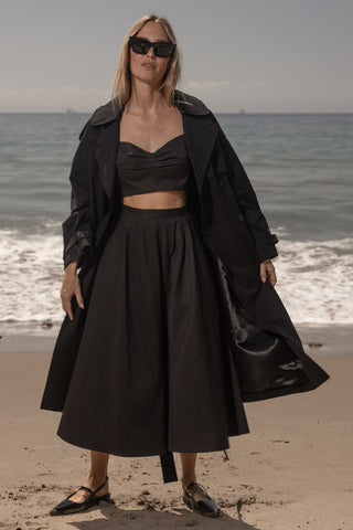 Calvi Top - Black Trench