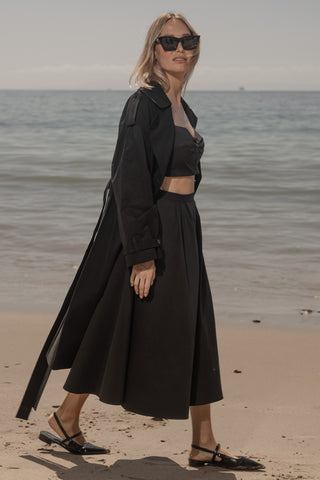 Calvi Top - Black Trench