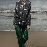 Bruno Pant - Green Moire