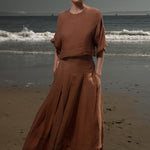 Mojave Top - Sunrise Tissue Linen - Heidi Merrick