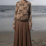 Marbella Skirt - Clay Tissue Linen - Heidi Merrick