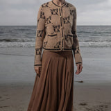 Marbella Skirt - Clay Tissue Linen - Heidi Merrick