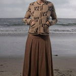 Marbella Skirt - Clay Tissue Linen - Heidi Merrick