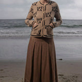 Marbella Skirt - Clay Tissue Linen - Heidi Merrick