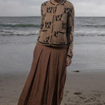 Marbella Skirt - Clay Tissue Linen - Heidi Merrick