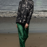 Bruno Pant - Green Moire