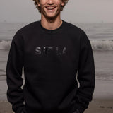 SRF LA Unisex Crewneck - Black on Black - Heidi Merrick