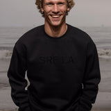 SRF LA Unisex Crewneck - Black on Black - Heidi Merrick