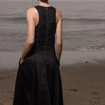Lila Dress - Black Linen - Heidi Merrick