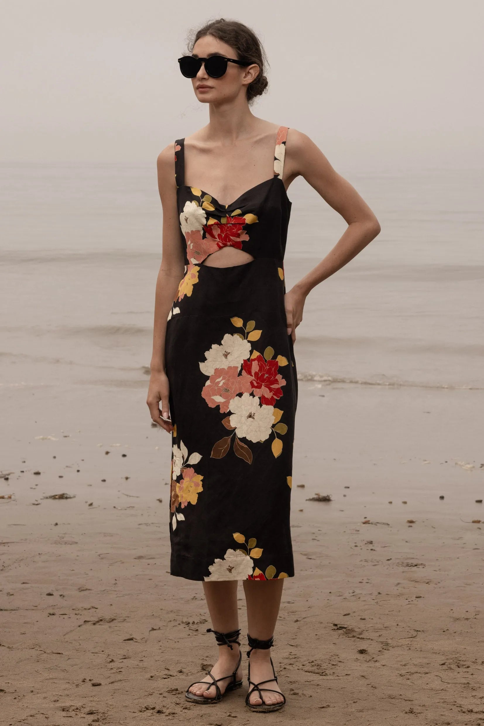 Como Dress - English Rose Linen - Heidi Merrick