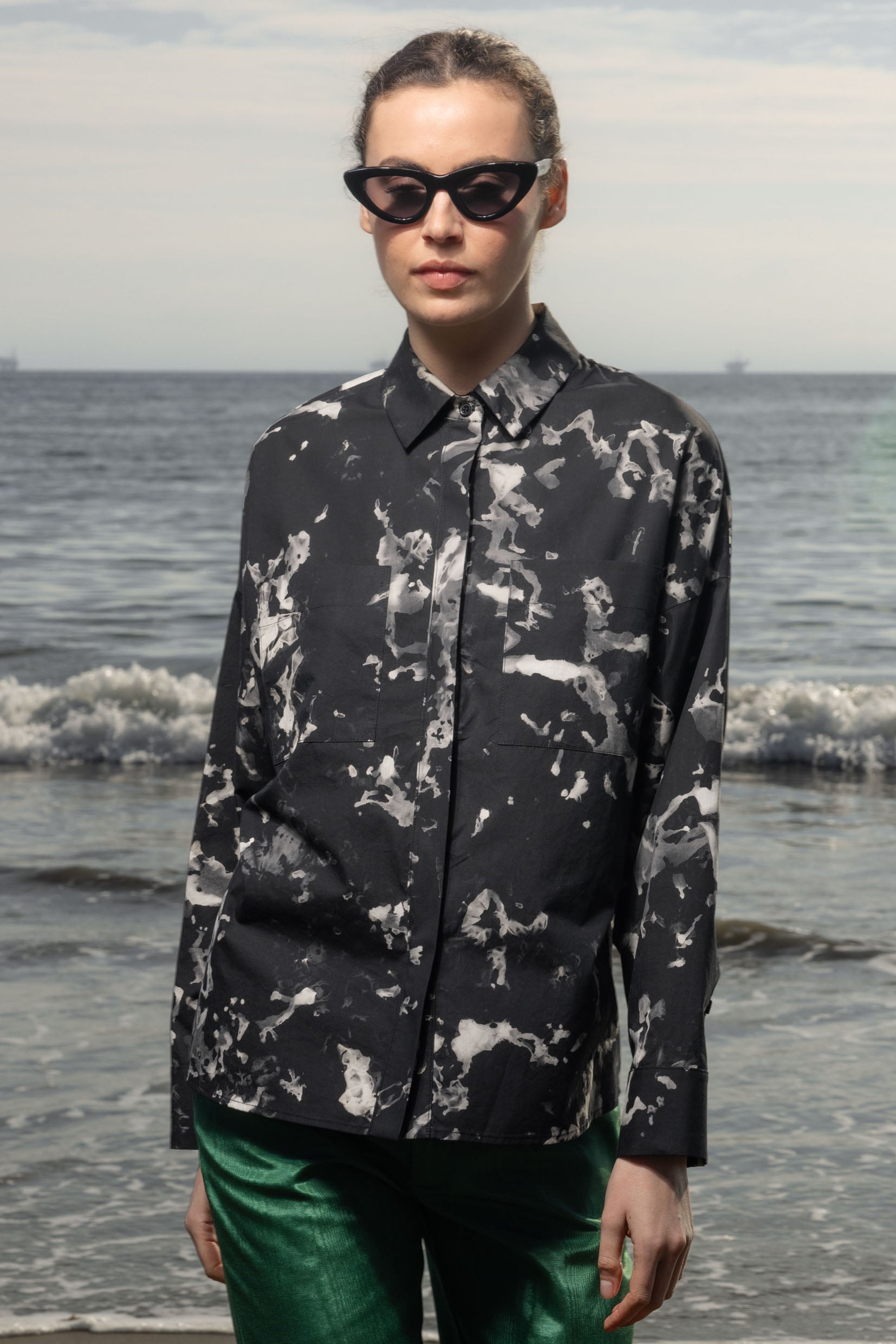 Lobel Top - Inghua Shirting - Heidi Merrick