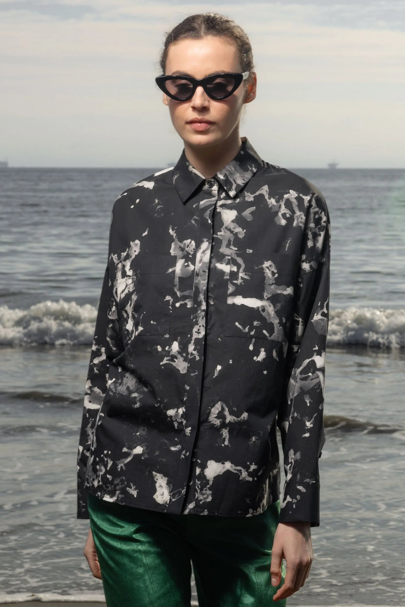 Lobel Top - Inghua Shirting - Heidi Merrick