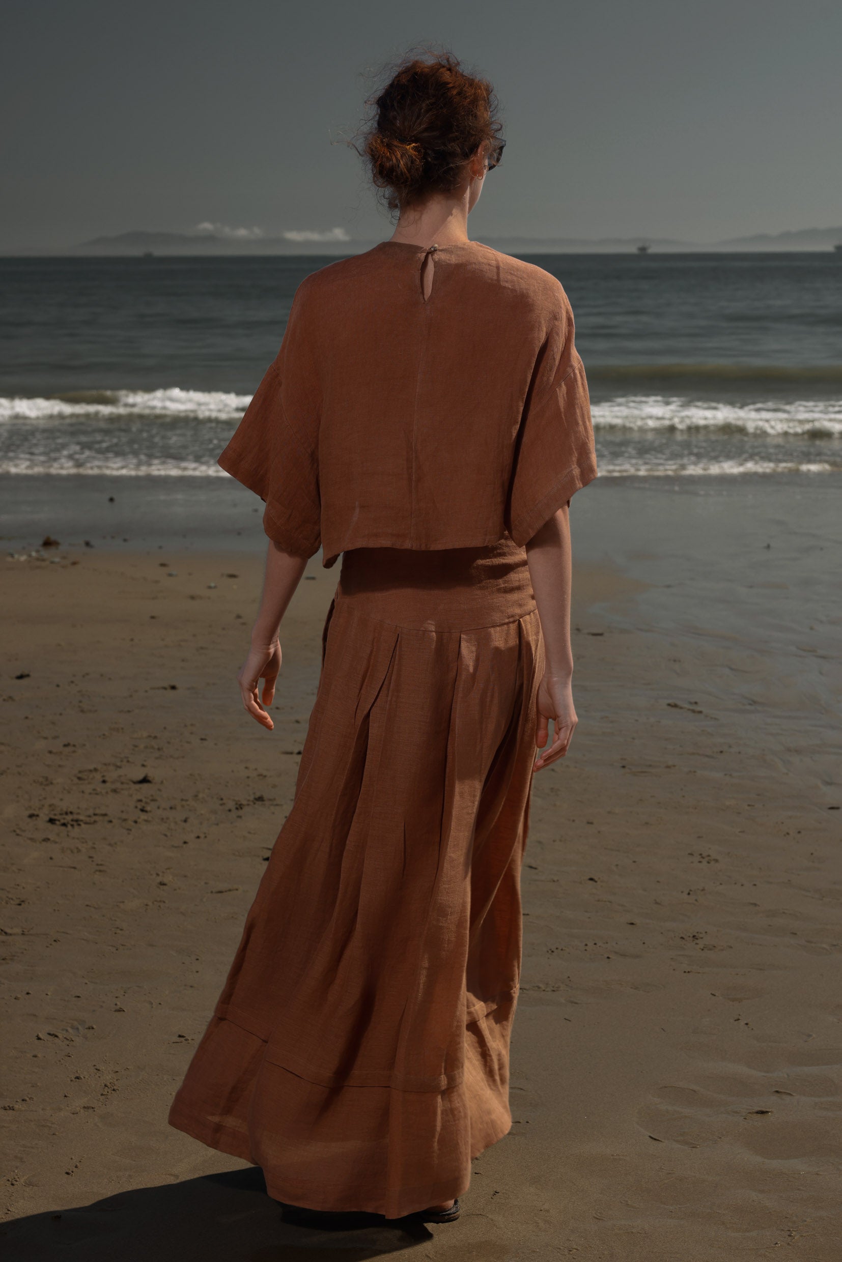 Mojave Top - Sunrise Tissue Linen - Heidi Merrick