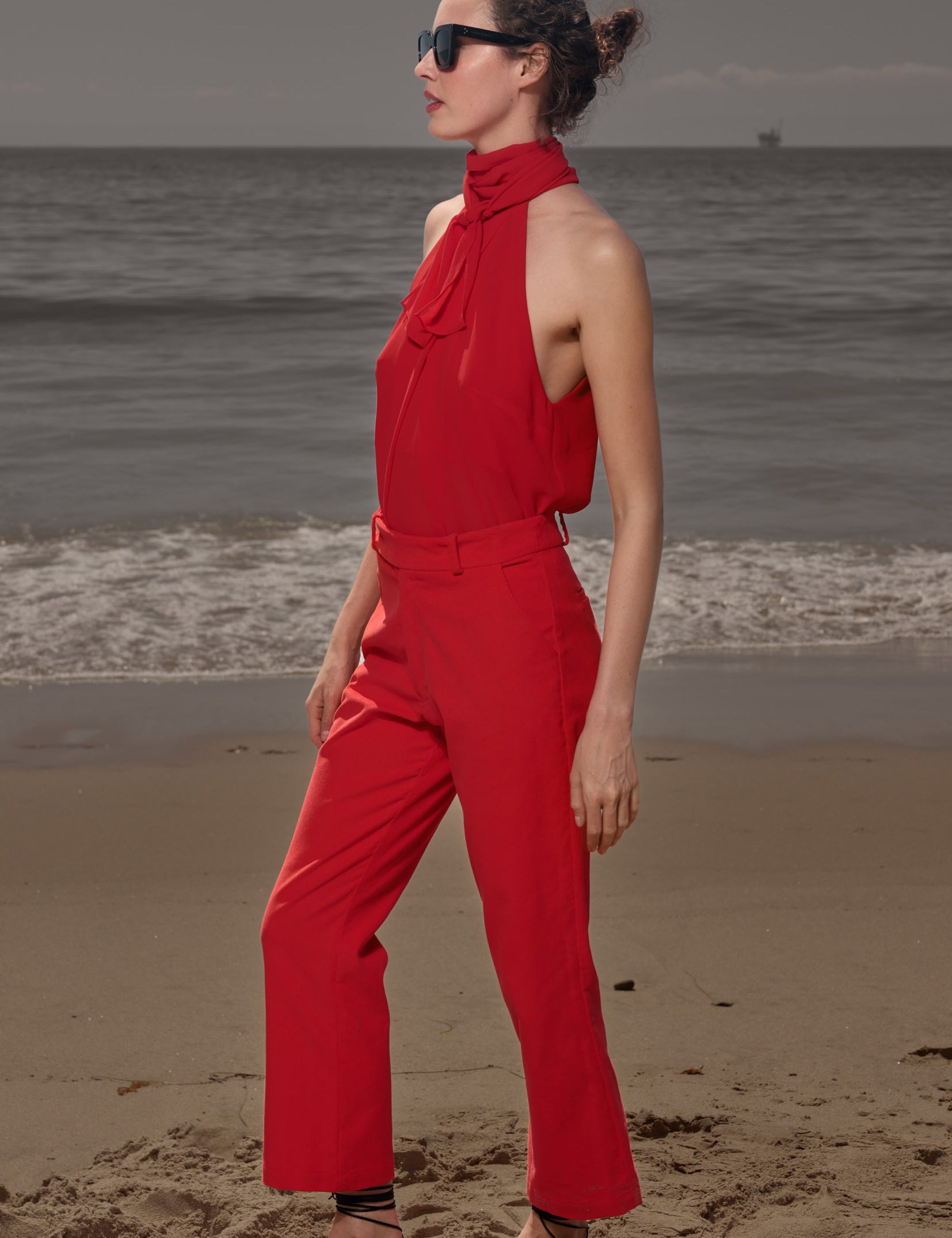 Serge Pant - Vermilion Corduroy