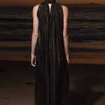 Circe Dress - Black Silk Lurex - Heidi Merrick