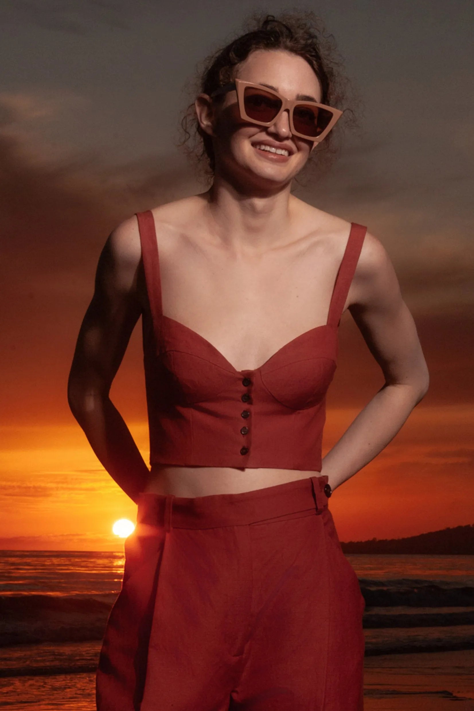 Charlie Top - Sienna Silk & Hemp - Heidi Merrick