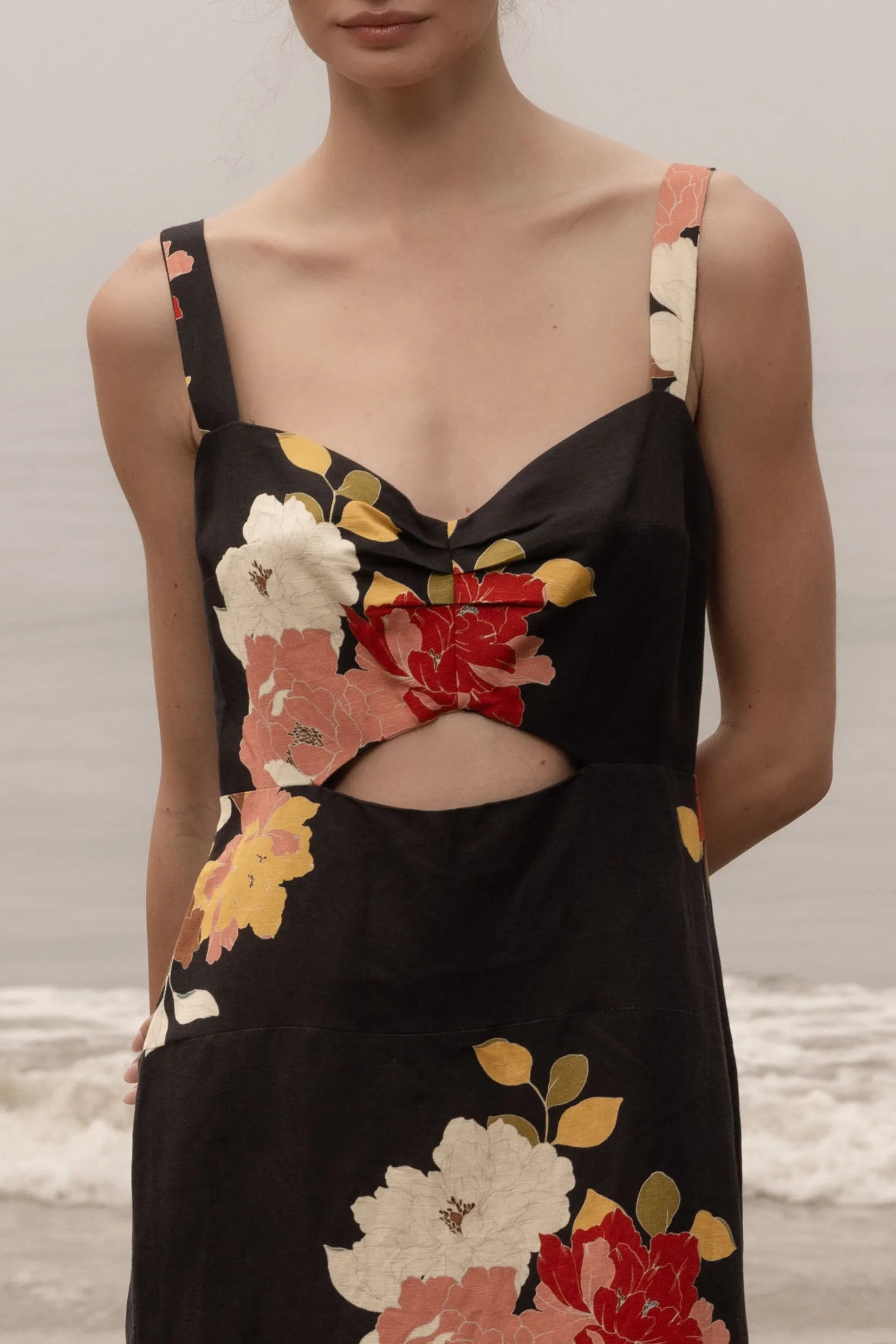 Como Dress - English Rose Linen - Heidi Merrick