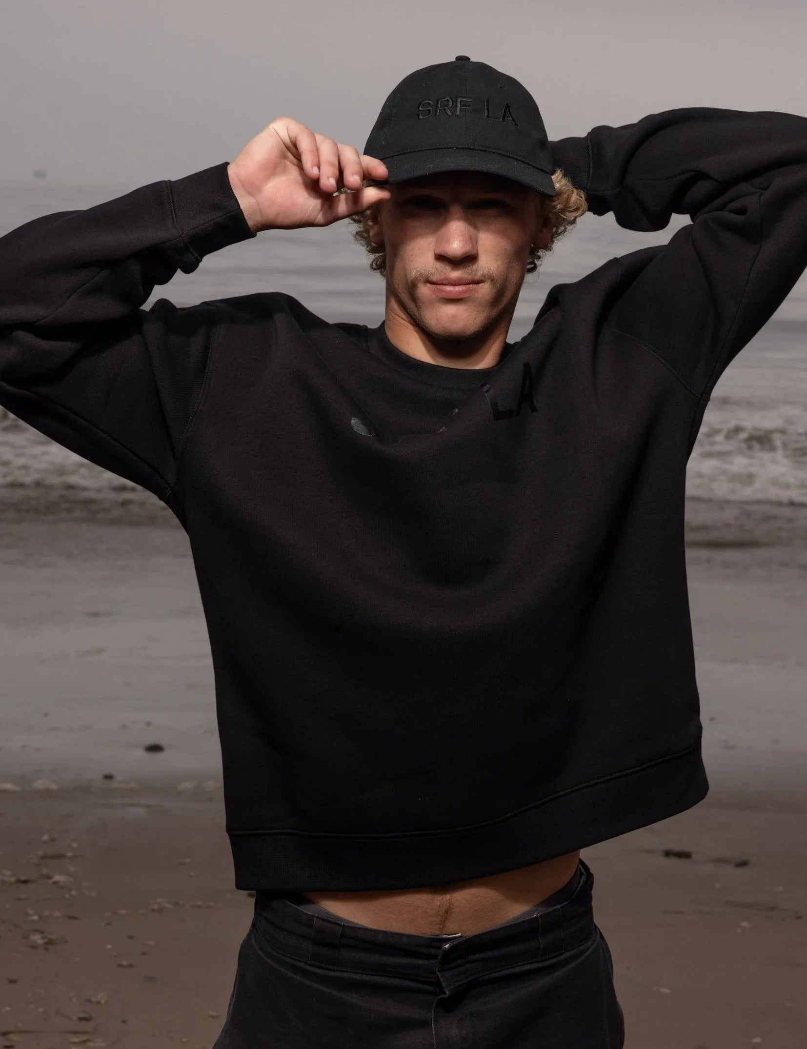 SRF LA Dad Hat - Black on Black - Heidi Merrick