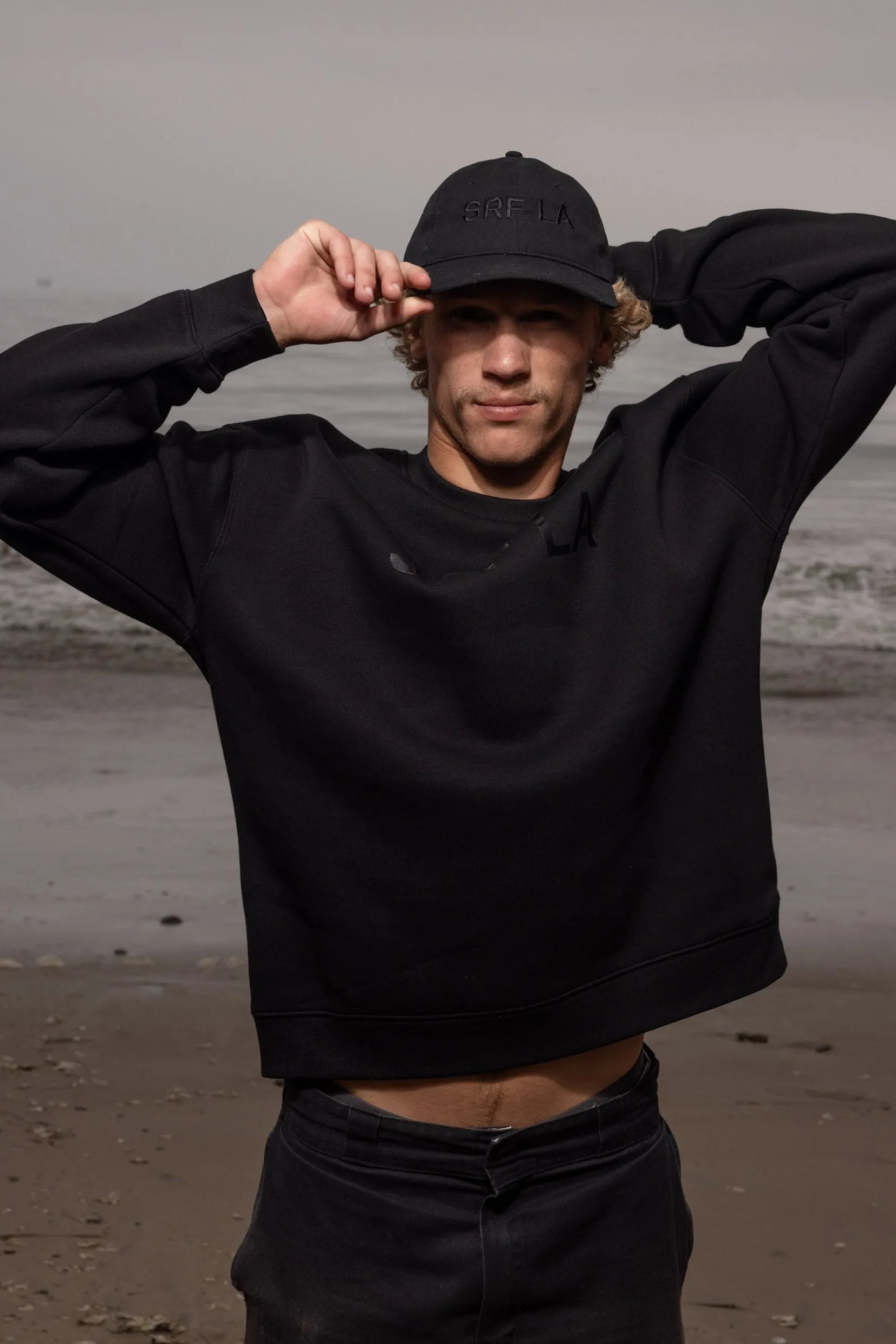 SRF LA Dad Hat - Black on Black - Heidi Merrick