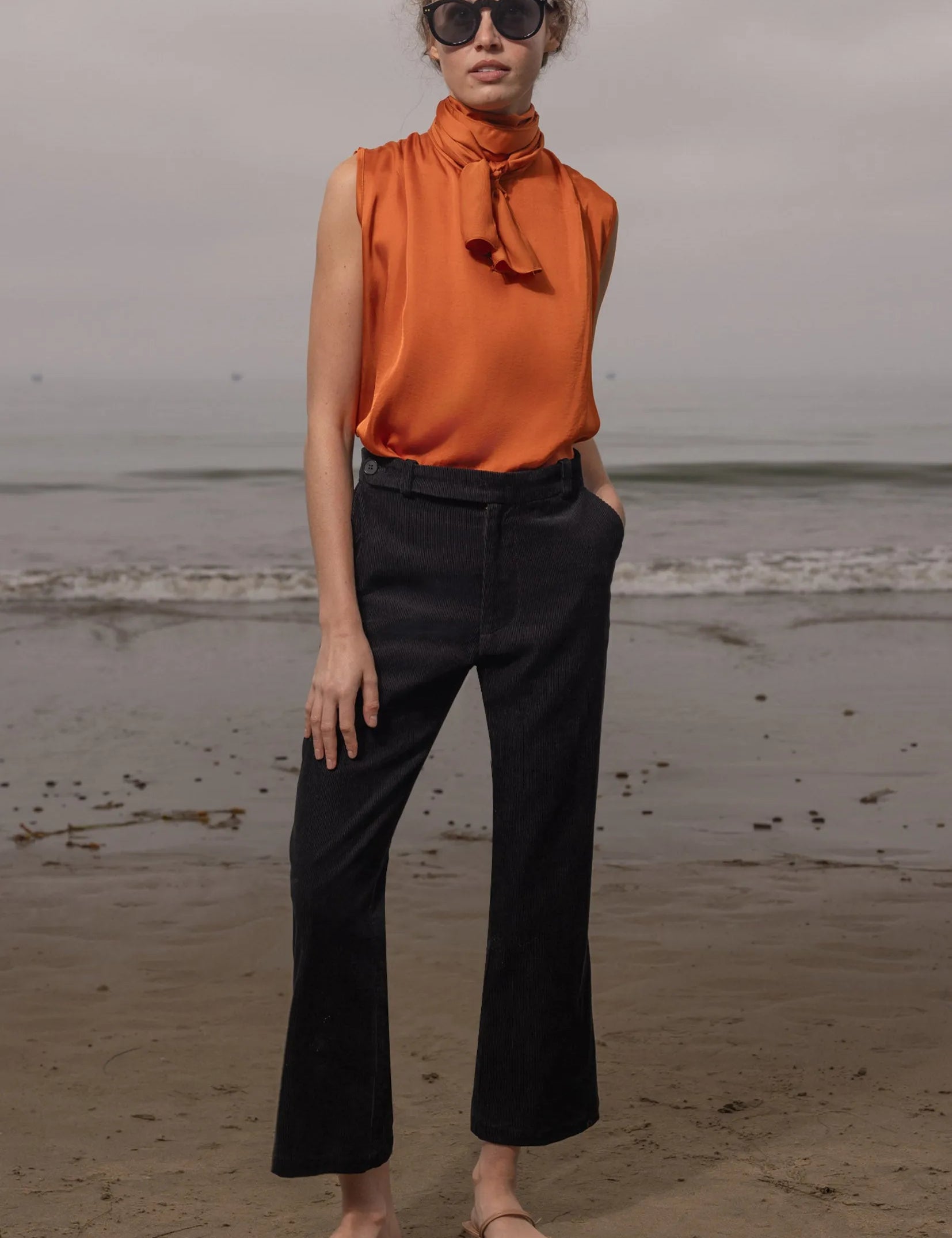 Serge Pant - Noir Corduroy - Heidi Merrick