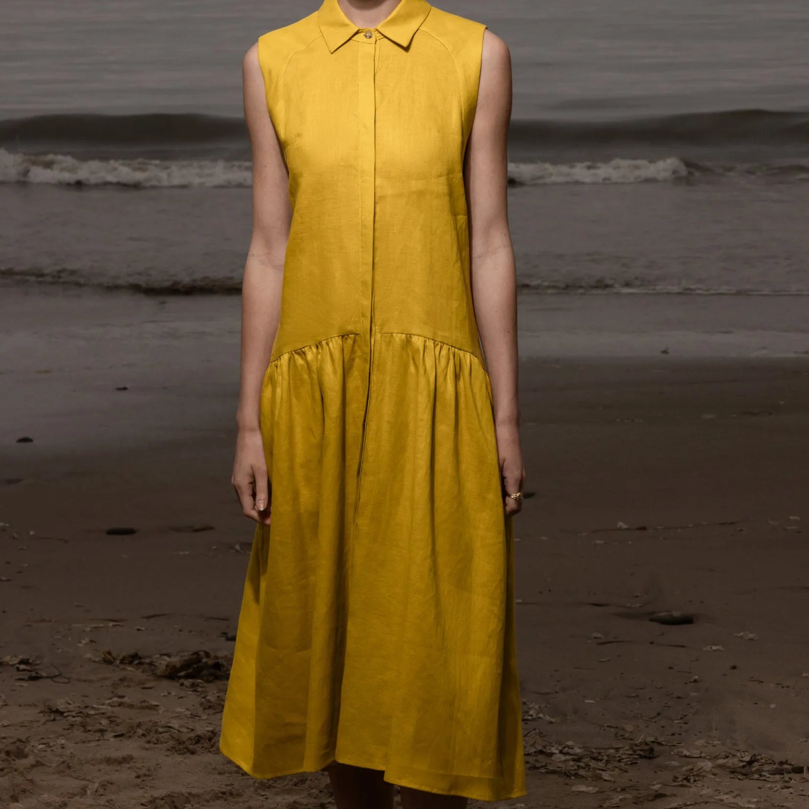 Provence Dress - Dandelion Linen - Heidi Merrick
