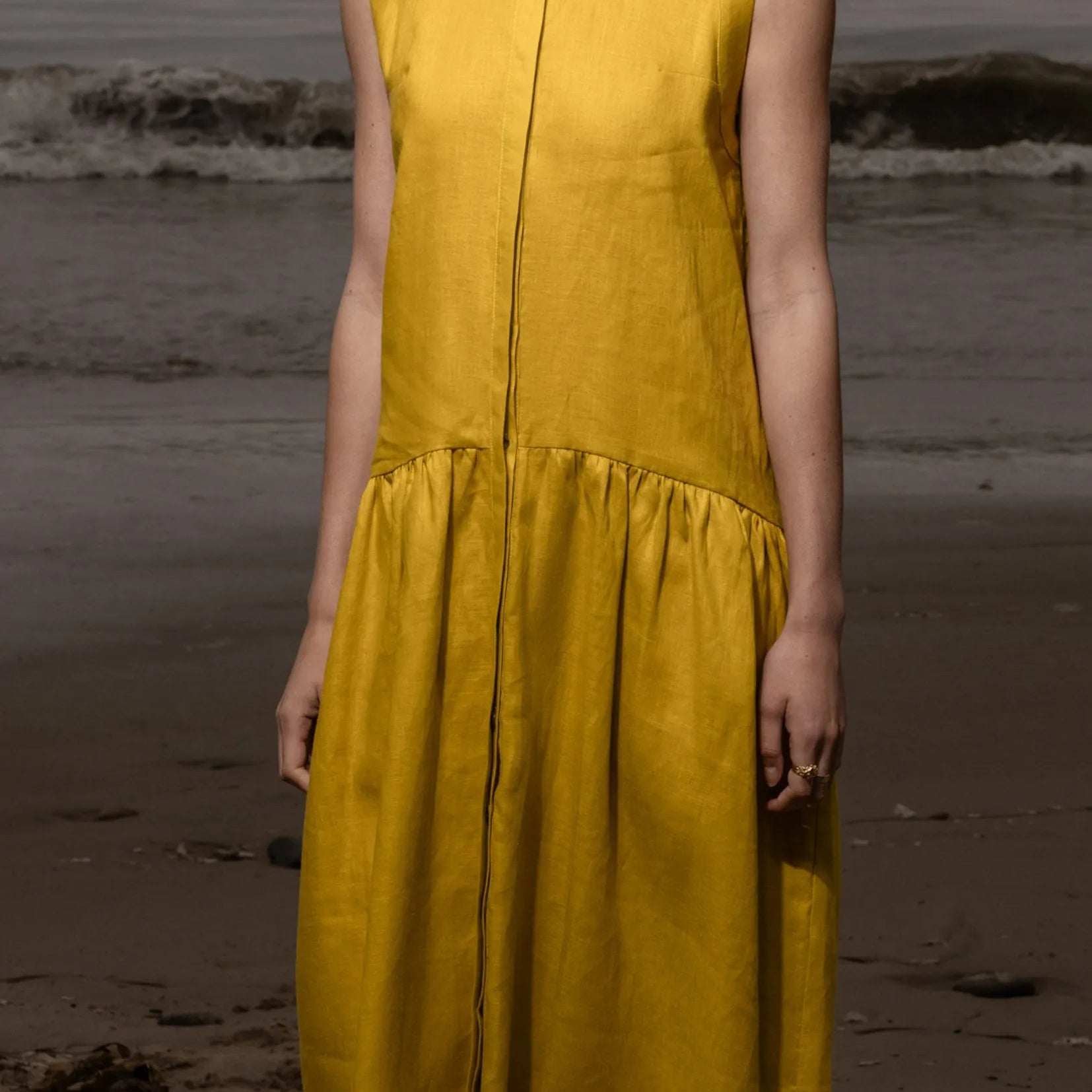 Provence Dress - Dandelion Linen - Heidi Merrick