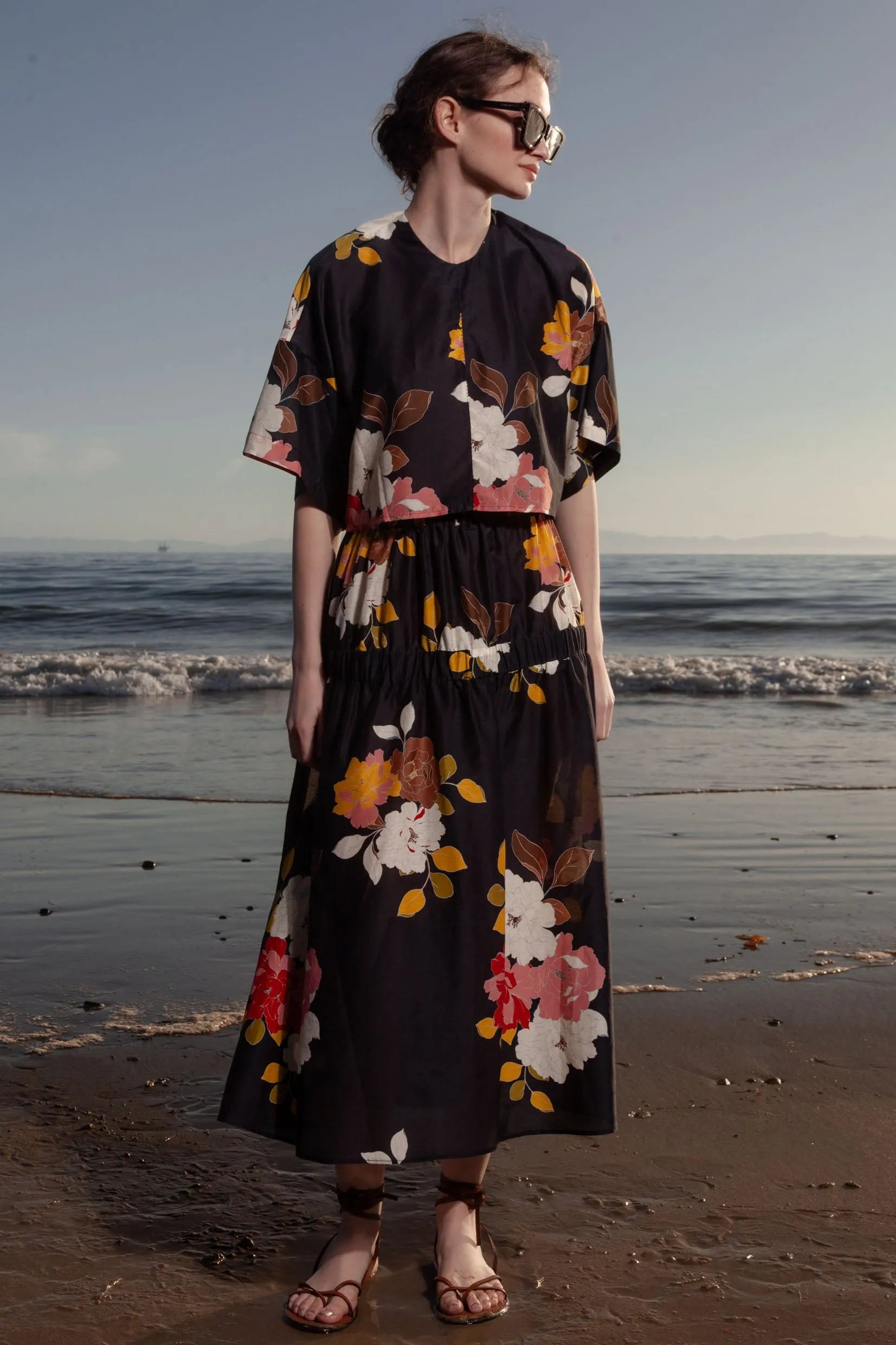 Enzo Skirt - English Rose - Heidi Merrick