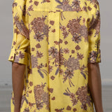 Bali Shirt - Yellow Batik - Heidi Merrick