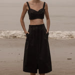 Camille Skirt - Black Trench - Heidi Merrick