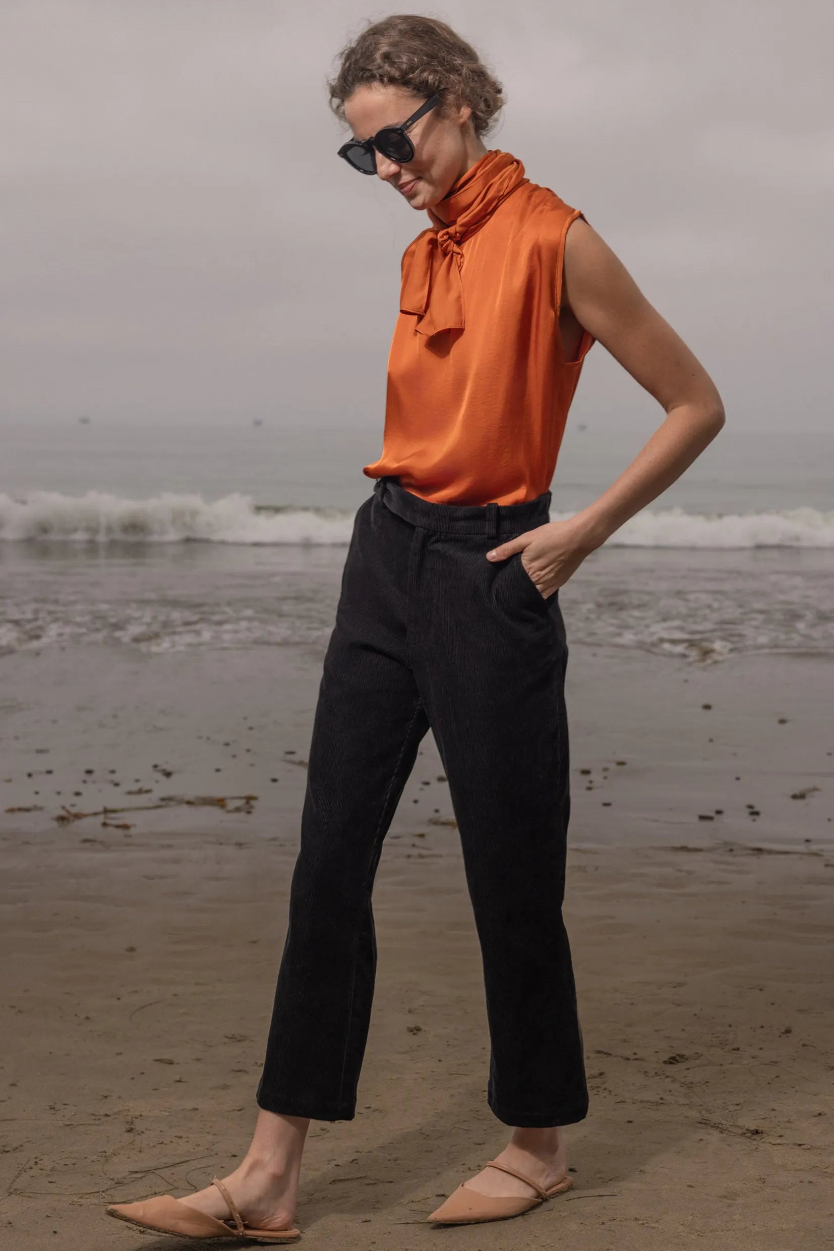 Serge Pant - Noir Corduroy - Heidi Merrick