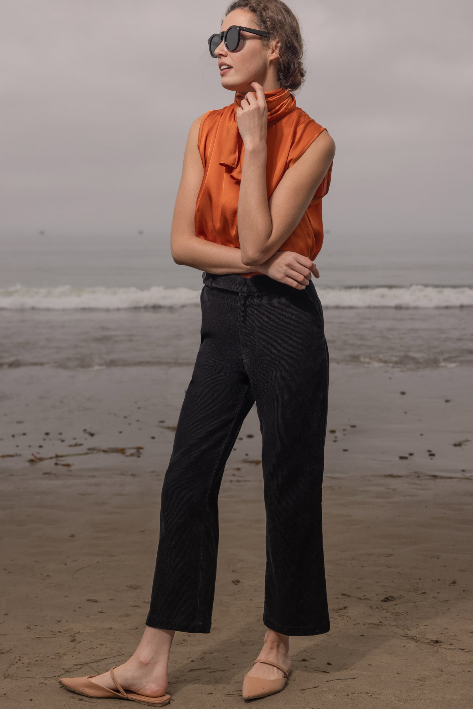 Serge Pant - Noir Corduroy - Heidi Merrick