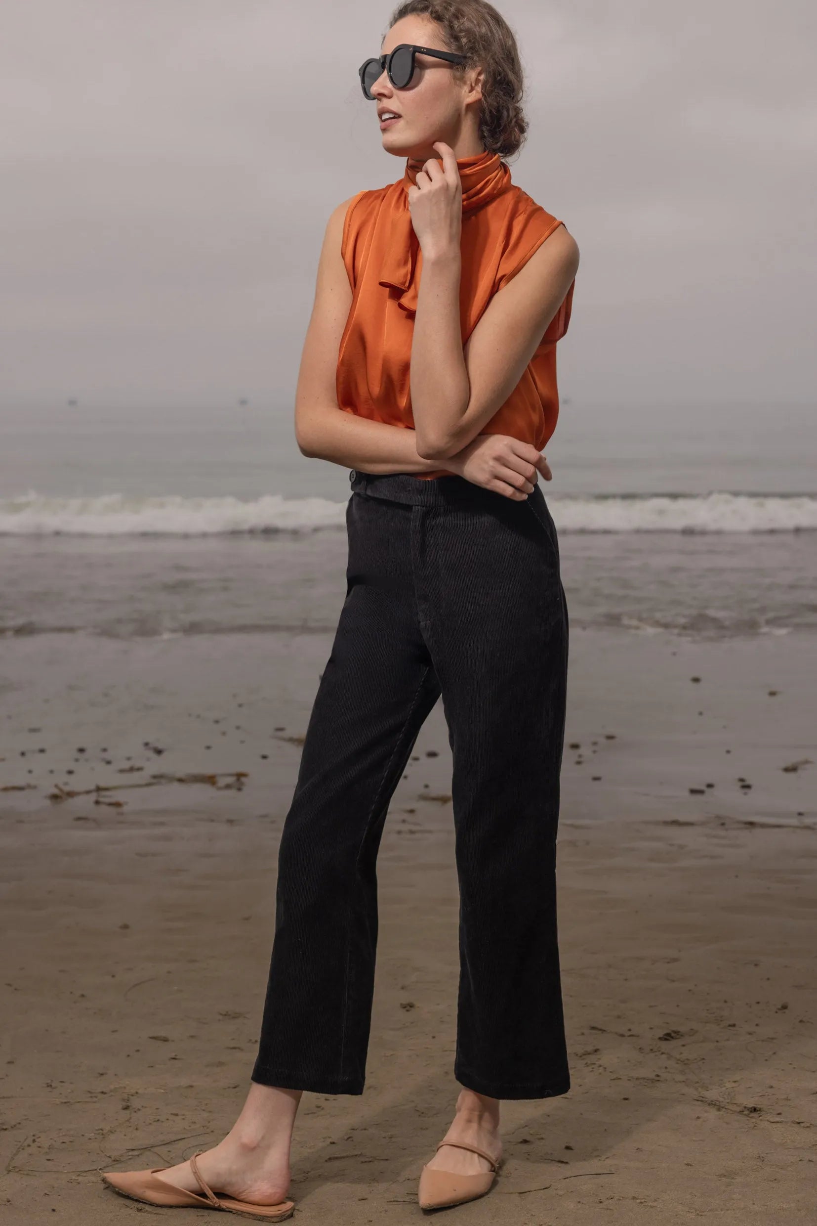 Serge Pant - Noir Corduroy - Heidi Merrick