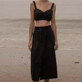 Camille Skirt - Black Trench - Heidi Merrick