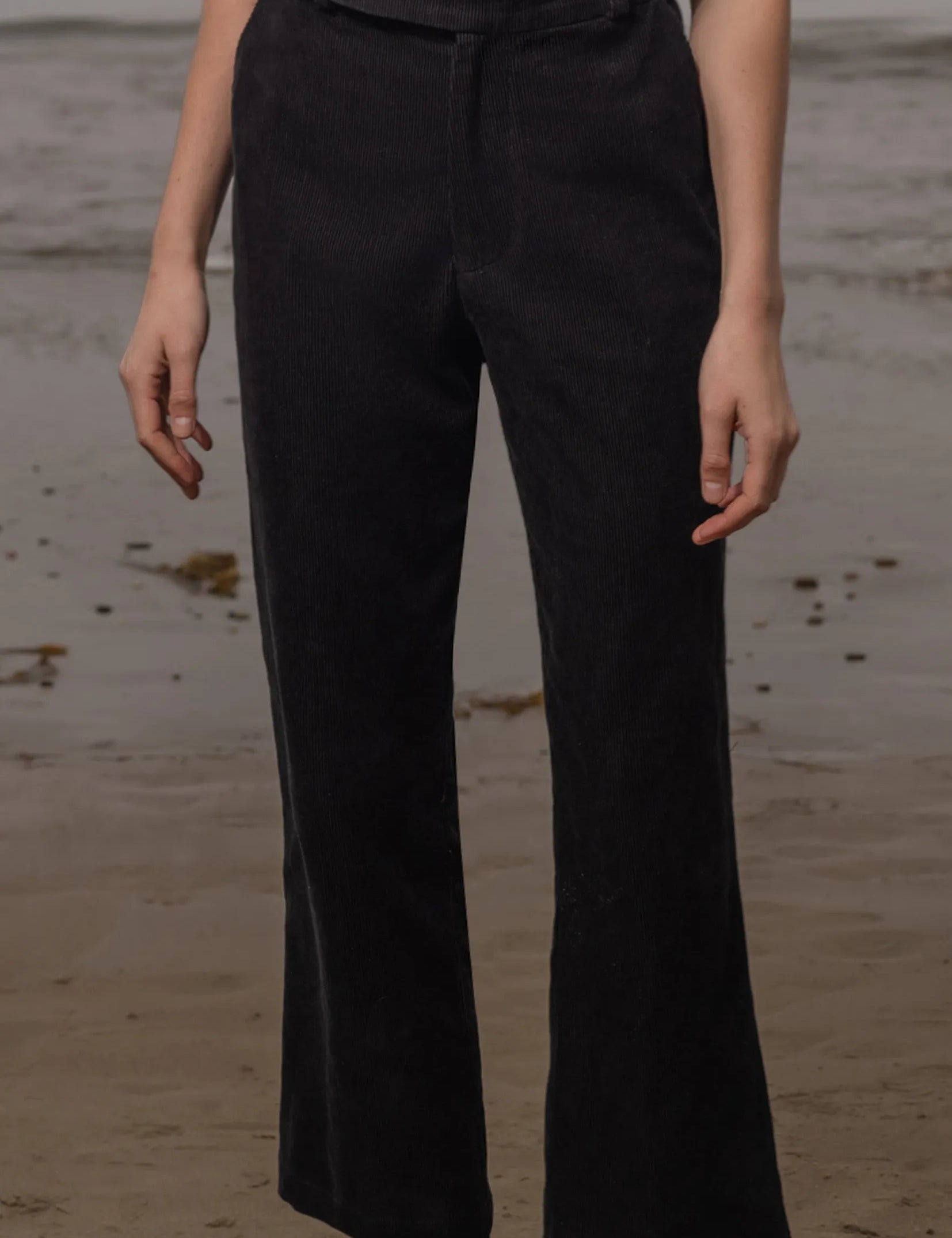 Serge Pant - Noir Corduroy - Heidi Merrick