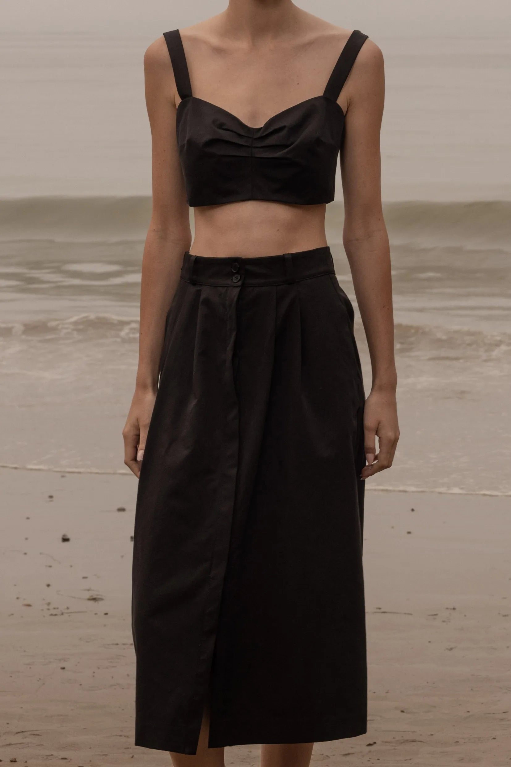 Camille Skirt - Black Trench - Heidi Merrick