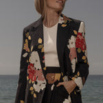 Wallace Blazer - English Rose Linen - Heidi Merrick