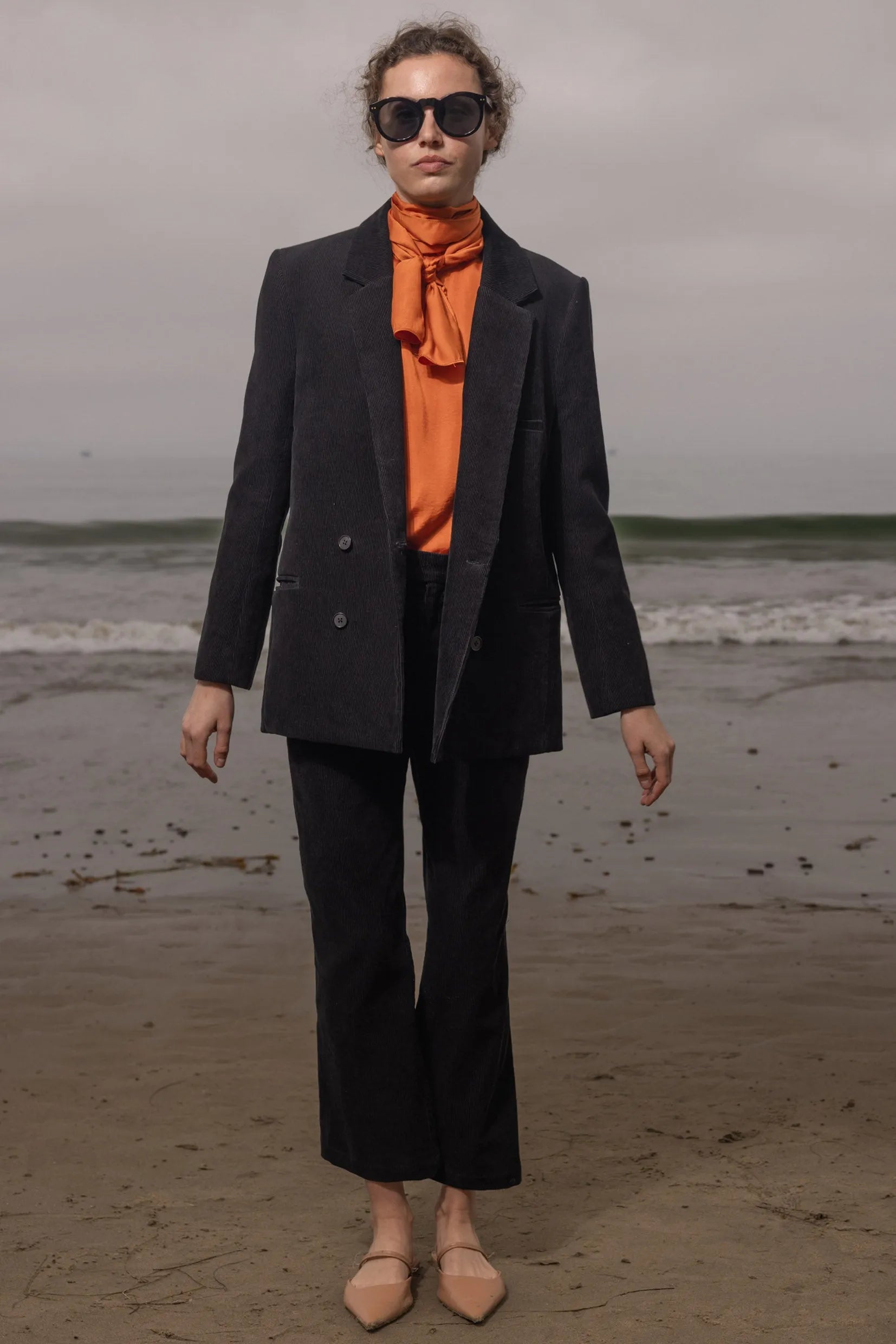 Francoise Blazer - Noir Corduroy - Heidi Merrick