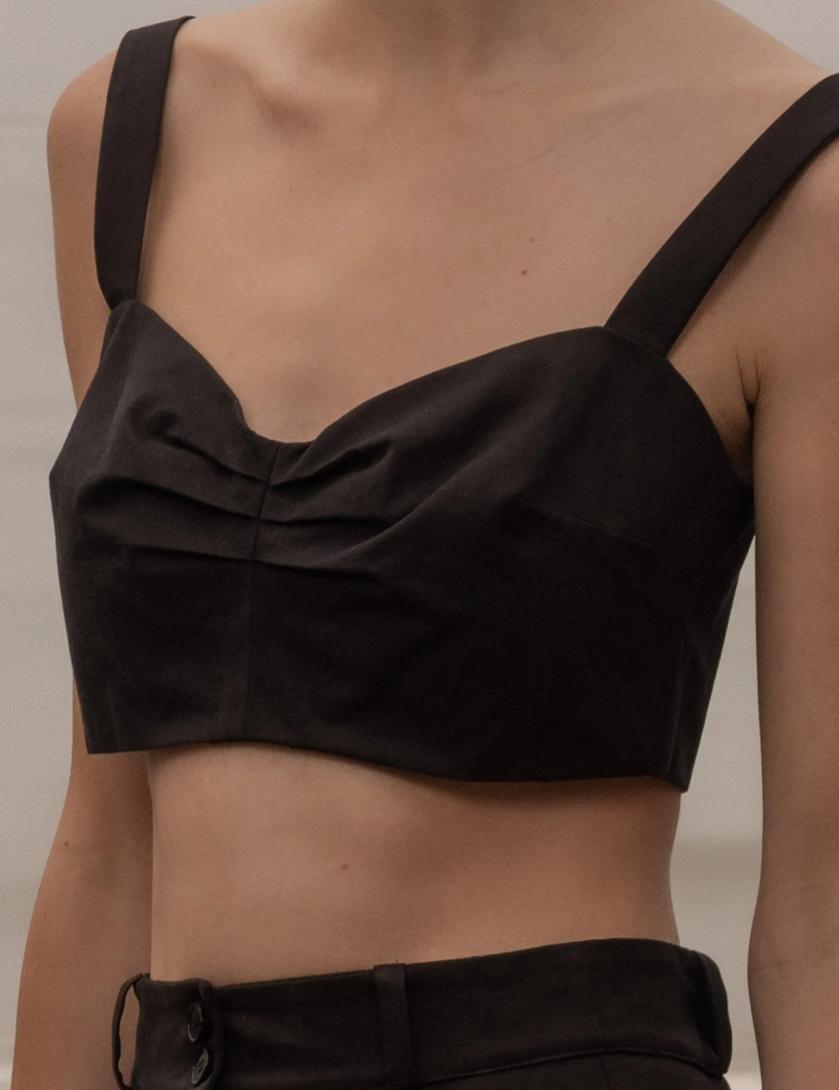 Calvi Top - Black Trench - Heidi Merrick