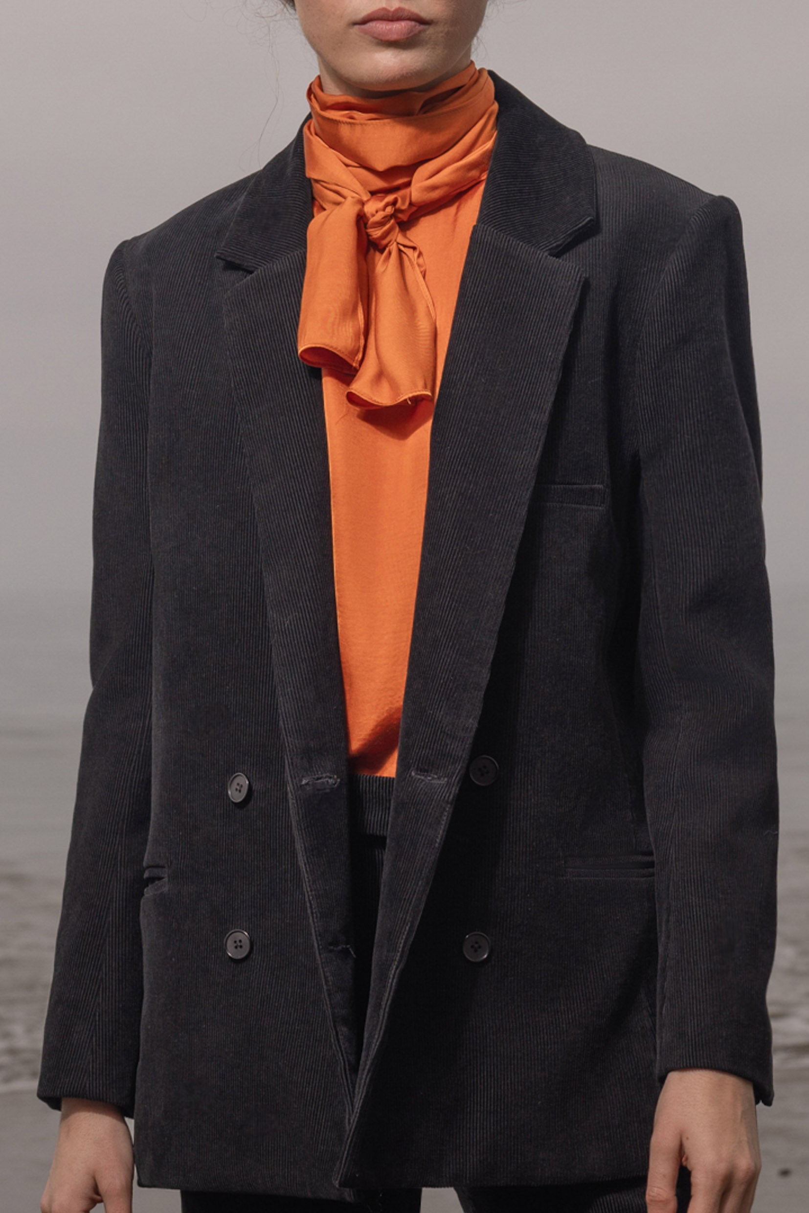 Francoise Blazer - Noir Corduroy - Heidi Merrick