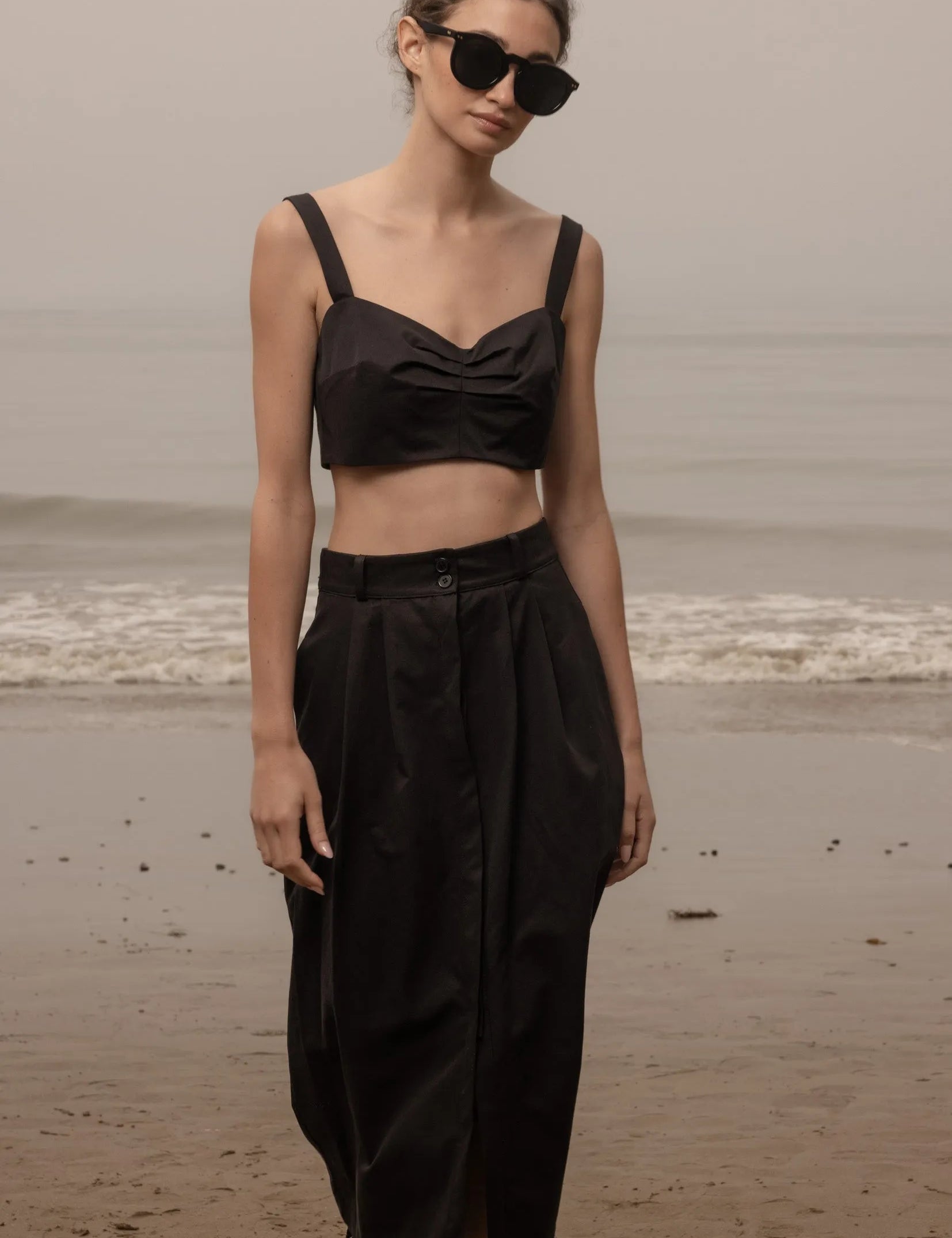 Camille Skirt - Black Trench - Heidi Merrick