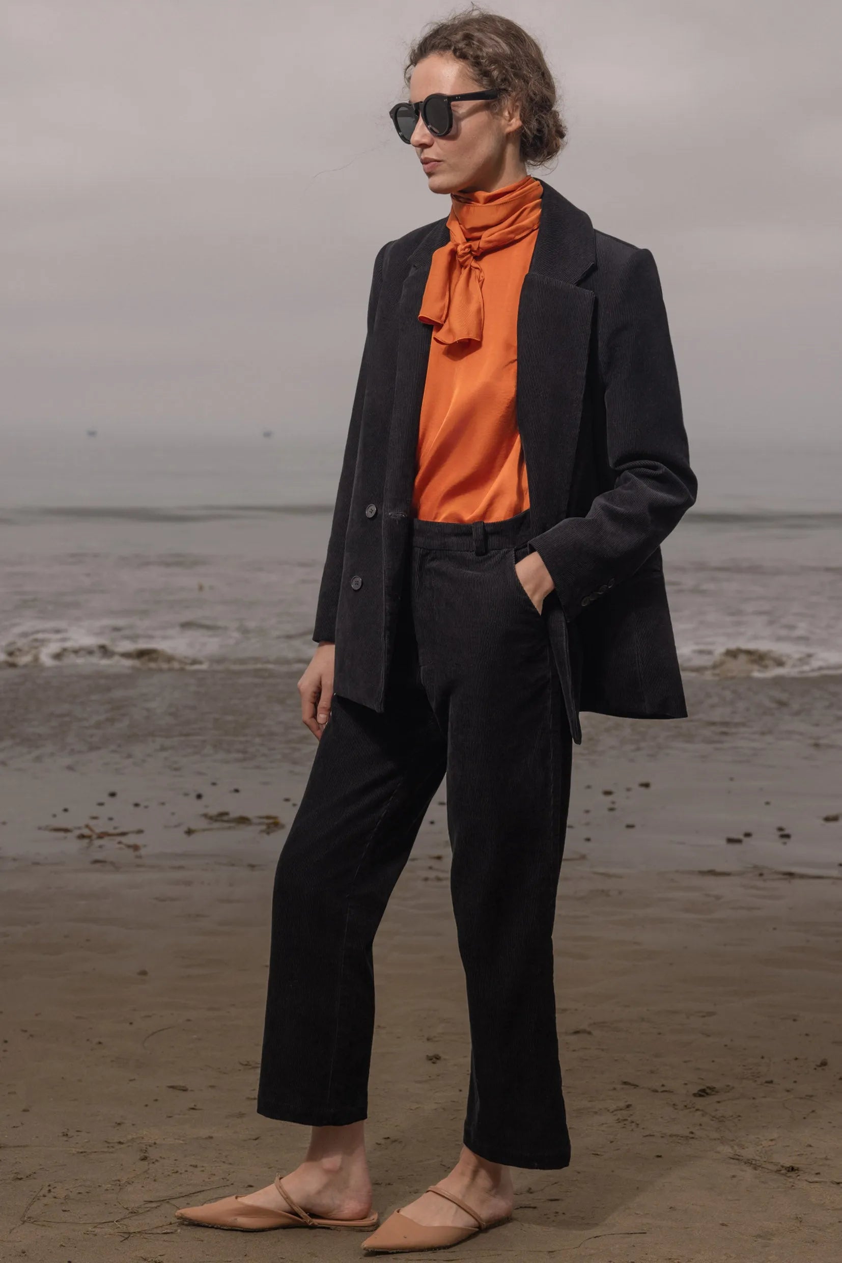 Serge Pant - Noir Corduroy - Heidi Merrick