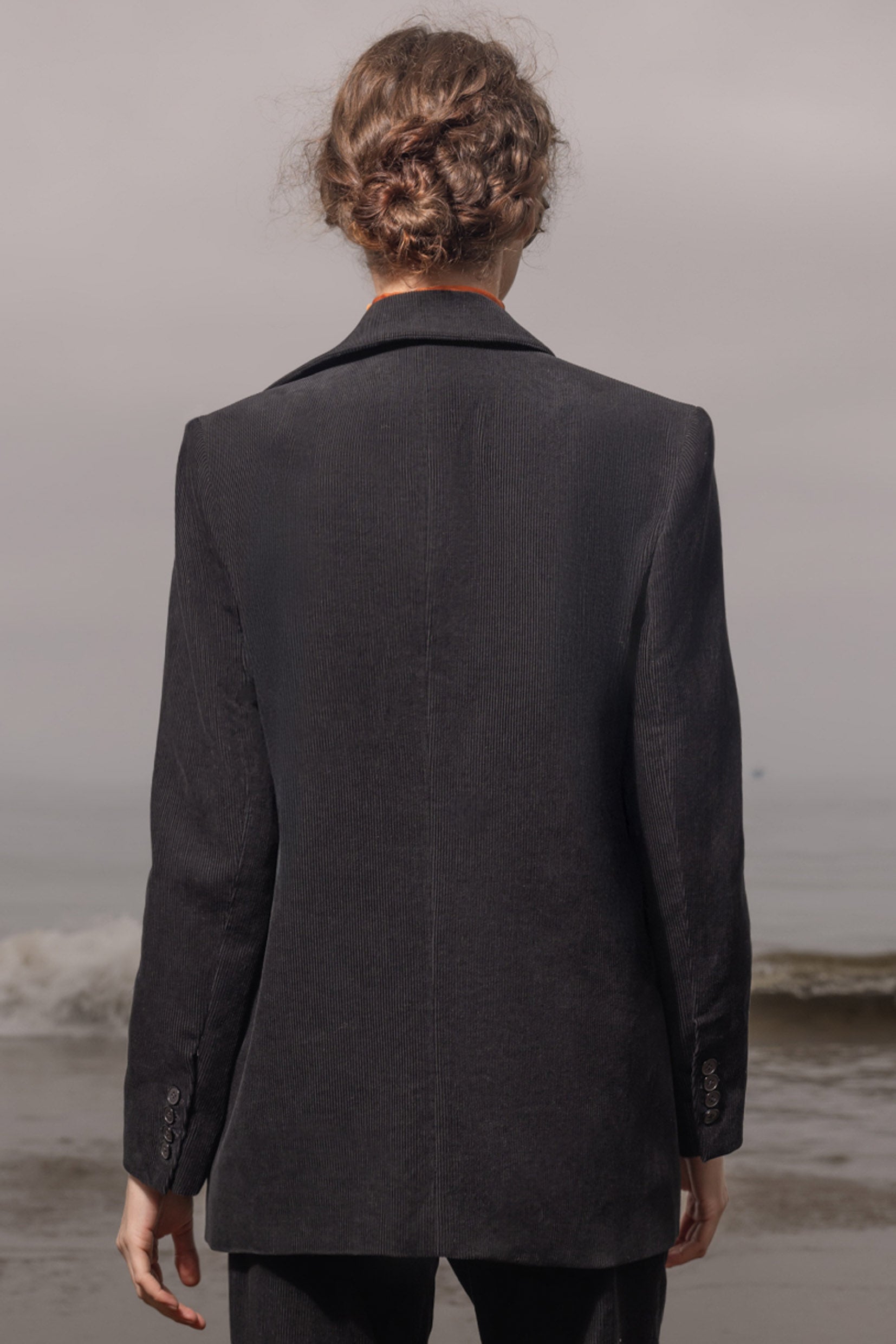 Francoise Blazer - Noir Corduroy - Heidi Merrick