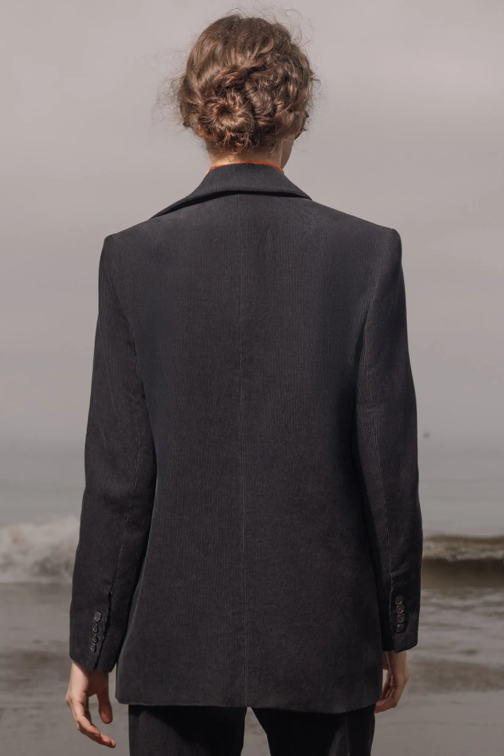 Francoise Blazer - Noir Corduroy - Heidi Merrick